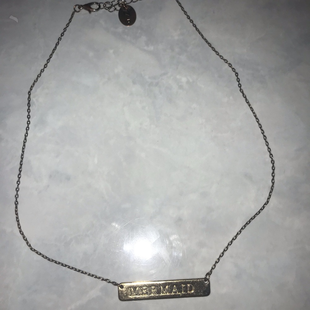 Mermaid bar necklace